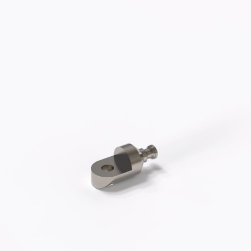 End angle piece with cone adapter, M5 product photo Back View L