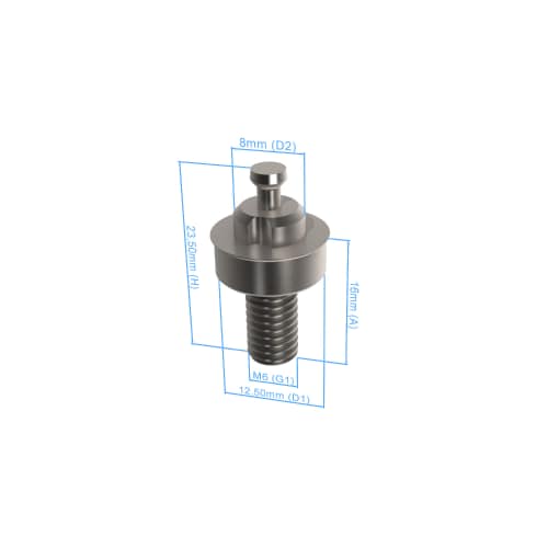 Combination reducing lock bolt - AF25/16, 5 pieces product photo Back View L