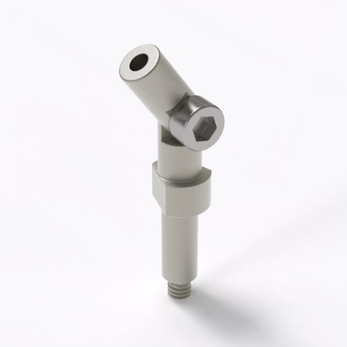 Rotating knuckle joint, M2 product photo Back View L