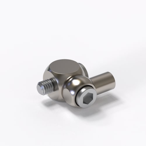 Offset rotating knuckle joint,  M3 product photo Back View L