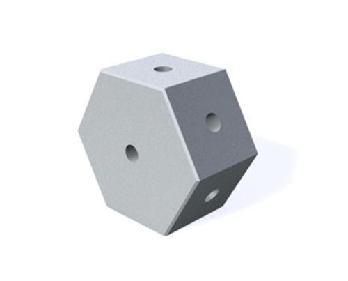 Cube, M5 6 sided, Aluminum product photo