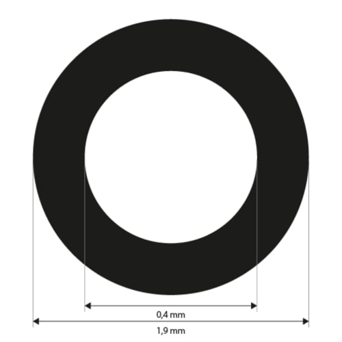 Reference Markers 0.4 mm, white, uncoded, medium adhesive strength, 3000 pieces product photo