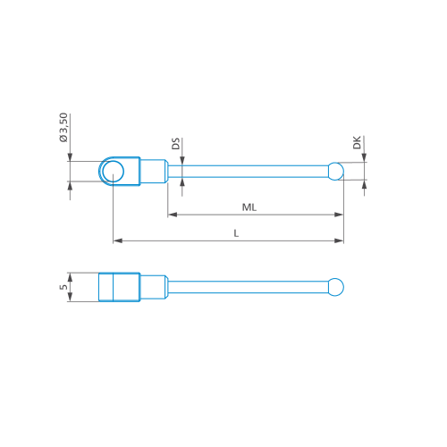 1/4-star stylus M3 XXT, DK3 L60 product photo Front View L