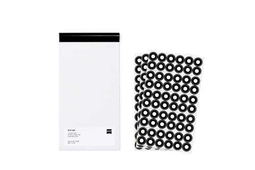 Reference Markers 8.0 mm, uncoded, white, strong adhesive strength, temperature resistant, 1500 pieces product photo Back View L