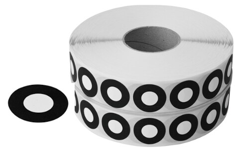 Reference Markers 12.0 mm, uncoded, white, light adhesive strength, 5000 pieces product photo
