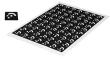 Reference Markers 5.0 mm, white, coded 8 to 427, strong adhesive strength product photo Back View S