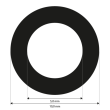 Reference Markers 5.0 mm, uncoded, white, magnetic, magnetic, 100 pieces product photo Back View S