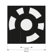 Reference Markers 1.5 mm, coded 8-427, white, medium adhesive strength product photo